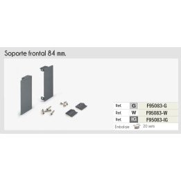SET DE SOPORTES PARA FRENTE INTERNO ADNBOX 80 BLANCO