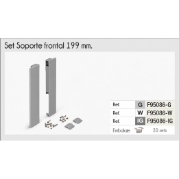 SET DE SOPORTES PARA FRENTE INTERNO ADNBOX 199 GRIS